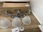 Progress Lighting 3-LIGHT P3163-15 Etched Traditional Bath Vanity Light, Chrome. Fixed Price $39.99.