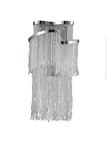 Eurofase Lighting Ellena Wall Sconce Nickel Clear Crystal 26610-016. Fixed Price $100.00.
