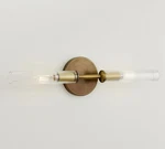 Pottery Barn - Cooper Ribbed Glass Double Tube Sconce (20") Sale. Fixed Price $92.55.