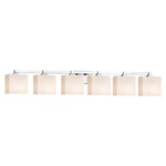 Justice Design Fusion Bath Bar In Polished Chrome FSN-8436-55-OPAL-CROM. Fixed Price $698.00.