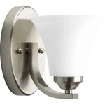 Adorn 1-LIGHT Brushed Nickel Clear Etched Glass Vanity By Progress L.. Fixed Price $44.99.