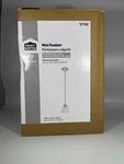 Mini Pendent Brushed Nickel Finish Frosted Glass Shade 1-LIGHT Hanging Pendant. Fixed Price $25.00.