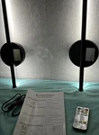 Modern Led Wall Sconce Set Of 2, Remote Control, Black, Matte Finish. Fixed Price $42.00.