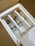 Rejuvenation Replica, Polished Nickel Wall Sconce, Set Of 3. Fixed Price $350.00.