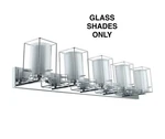 Replacement Glass Shades For Eglo Iride Vanity Light. Fixed Price $39.99.