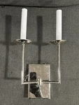 Visual Comfort Chapman & Myers Sl 2866PN Tt Double Sconce In Polished Nickel. Fixed Price $145.00.