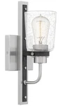 Quoizel Axel One Light Wall Sconce In Brushed Nickel - AXE8605BN New Box. Fixed Price $74.99.