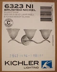 Kichler 6323NI Dover 22.5" Brushed Nickel 3-LIGHT Vanity Replacement Parts Shade. Fixed Price $49.93.