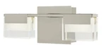 Home Decorators Vicino 2-LIGHT Brushed Nickel Integrated Led Bathroom Vanity. Fixed Price $33.24.