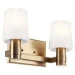 Kichler 55175NI 2 Light 15"W Vanity - Bronze. Fixed Price $254.99.