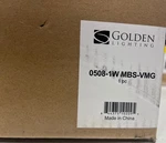 Golden Lighting Ingalls 1-LIGHT Modern Brass And Vintage Milk Glass Wall Sconce. Fixed Price $74.99.