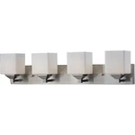 Z-lite 2104-4V Quube Light 30 Inch Brushed Nickel Vanity Wall. Fixed Price $93.60.