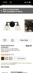 Hdc Evelyn 16.25 In. 2-LIGHT Artisan Bronze Industrial Vanity. Fixed Price $21.50.