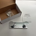 Ginger - Polished Chrome Double Robe Hooks 2810D/PC Bathroom, One. Fixed Price $47.00.
