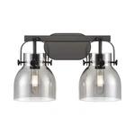 Innovations Lighting Pilaster Ii Bell 2-LT 6" Bath, Mb/psg 423-2W-BK-G412-6SM. Fixed Price $330.88.