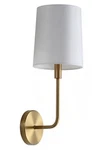 Safavieh Sconce Wall Lighting Modern Gold Brass With Fabric Shade Includes Bulb. Fixed Price $49.99.