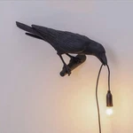 Aooxida Luluckly Raven Light Birds Table Lamps Bedroom Resin C, Black Left. Fixed Price $50.99.
