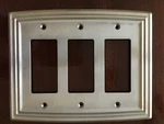 Liberty Classical Triple Decorator Satin Nickel Outlet Wall Plate Free Shipping. Fixed Price $7.95.