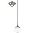 Sea Gull Academy 1 Light GU24 7 Inch Pendant, Brushed Nickel, 65436BLE-962. Fixed Price $59.97.