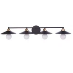 Craftmade 12537FBSB4 Isaac Bathroom Vanity Light Flat Black/satin Brass. Fixed Price $90.36.