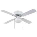 Portage Bay Cherry Hill Ceiling Fan With Quiet, Reversible Motor, 42", White. Fixed Price $94.99.