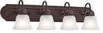 Kichler Lighting - Four Bath Wall Mt 4 Arm Vanity. Fixed Price $40.00.