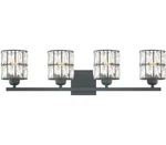 Quoizel GIB8630MBK Gibson Vanity, 4-LIGHT 400 Total Watts, Matte Black. Fixed Price $184.82.