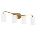 Quorum International 5307-4 Rutherford Light 32"W Vanity Brass. Fixed Price $209.00.