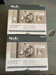 Set Of Style Selections #321907 Brushed Nickel Traditional Vanity Lights Nib!. Fixed Price $32.00.