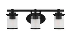 Hampton Bay 5 In. Ingo Matte Black Wall Mount Sconce W/ Clear Ribbed Glass. Fixed Price $69.99.