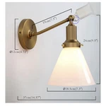 Permo Industrial Vintage Slope Pole Wall Mount Single Sconce With Funnel Flar.... Fixed Price $35.00.
