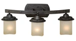 Vaxcel Lighting W0147 Black And Walnut Halifax 3-LIGHT Vanity. Fixed Price $199.99.