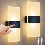 Wall Sconce Set Of 2, Touch Control, 4000MAH Battery Operated Bedsi... Fast Ship. Fixed Price $44.99.