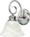 Volume Lighting V1081 Nickel Troy Single 11"H Bathroom Sconce. Fixed Price $35.19.