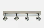 Eglo Pierino 4 Rotating Heads Brushed Nickel & Chrome Led Track Lighting Kit. Fixed Price $99.00.