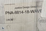 Justice Design PNA-8814-18-WAVE-CROM Pendant Ceiling Light, Waves Glass. Fixed Price $152.99.