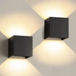 Lysed 12W Led Wall Sconces Lights Modern Black Lamp Set Of 2,UP And .... Fixed Price $77.86.