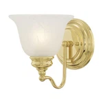 Livex Lighting 1351 Brass Essex Bathroom Wall Sconce With 1-LIGHT. Fixed Price $79.96.