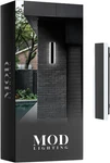Haylen 12" Led Outdoor Wall Light, Water Resistant, Remote Dimming, Black. Fixed Price $119.99.