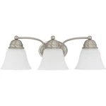 Nuvo Lighting 60/3266 Empire Bathroom Vanity Brushed Nickel. Fixed Price $103.99.
