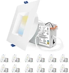 Adetu 4 Inch Anti-glare Led Downlight,dimmable Ceiling With 5CCT Reset,.... Fixed Price $93.60.