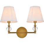 Living District LD7022W15BR Bethany Light 17 Inch Brass Bath Sconce Wall. Fixed Price $118.00.