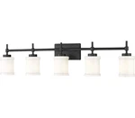Z-lite 622-5V Cadoc Light 41" Wide Vanity Matte Black. Fixed Price $219.84.