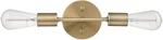 Globe Electric 51736 Alexandria 2 Light 10"W Bathroom Vanity - Matte Brass. Fixed Price $24.99.