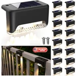 16 Pack Solar Deck Lights Outdoor Waterproof Led Steps Lamps Home Stairs Fence. Fixed Price $22.99.