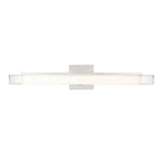 Kuzco Soho 27" Led Vanity, Brushed Nickel/white Acrylic Diffuser VL13424-BN. Fixed Price $195.20.