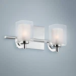 Quoizel Kolt Led 13" Wide Chrome And Glass Bathroom Light. Fixed Price $239.99.