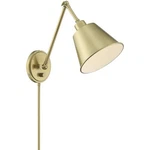Crystorama MIT-A8020-AG Mitchell Swing Arm Wall Lamp Aged Brass. Fixed Price $182.40.