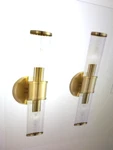 2 Linour Gold Wall Sconces Lighting For Bathroom Living Vanity. Fixed Price $59.97.