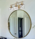 Golden Lighting 3610-BA3 Clr Daphne 6"W Vanity Brushed Champagne. Fixed Price $198.27.